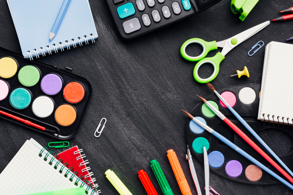 Quais marcas de material escolar estão disponíveis para quem compra com o Duepay?