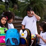 infantil escolar mochila como