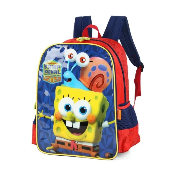 Opção tamanho Mochila Bob Esponja - Alça Azul