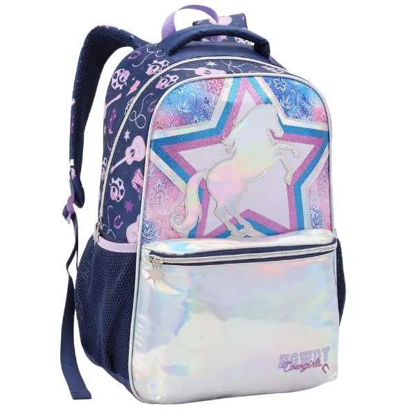 Opção tamanho Mochila Infantil Feminina - Estrela Lilás