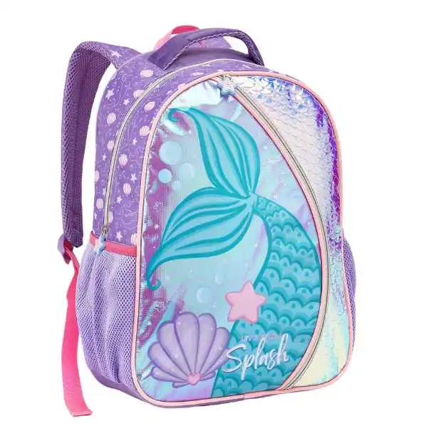 Opção tamanho Mochila Infantil Feminina - Sereia